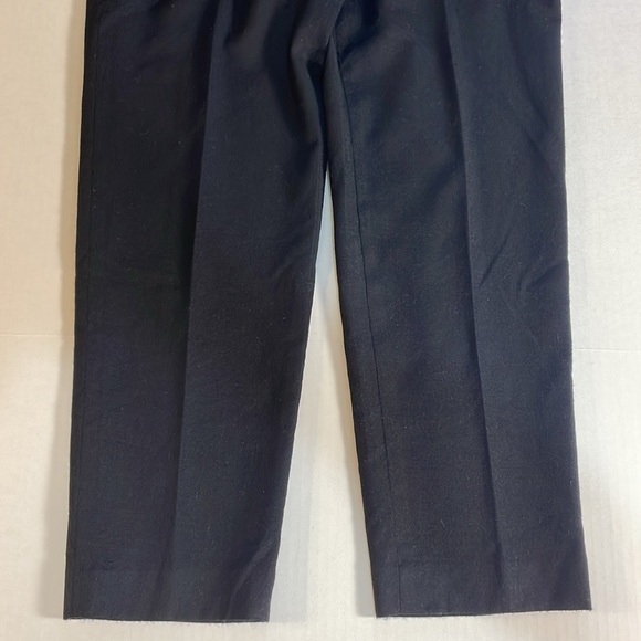 Talbots 100% Italian Wool Black Pants Made in USA Fully Lined‎ Trouser Size 4P - Picture 6 of 14